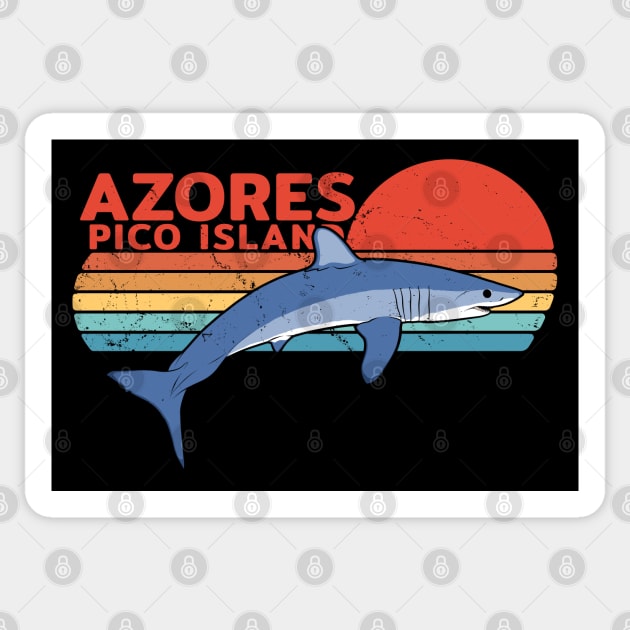 Mako Shark Azores Shark Diving Sticker by NicGrayTees